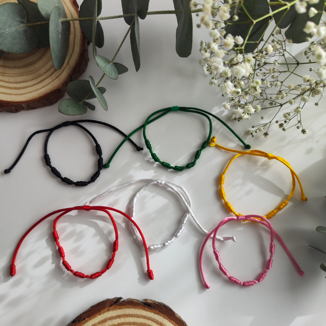 Pulseras 7 nudos